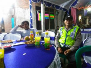 Personil Polsek Wedung Amankan Acara Orkes Dangdut di Desa Mutih Kulon