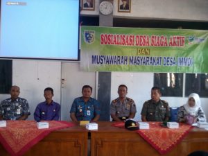 Kapolsek Bonang Hadiri Sosialisasi Desa Siaga Aktif Dan Musyawarah Masyarakat Desa