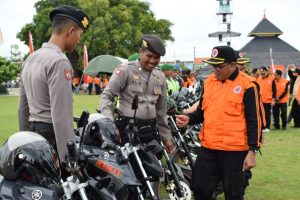 Polres Demak Gelar Sarana dan Prasarana Dalam Pelaksanaan Apel Siaga Tanggap Bencana Kab. Demak