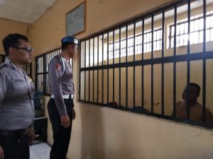 Cek Rutan Polres Demak, Piket Provos Gandeng Anggota Jaga