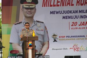 Buka Acara Safety Road Milenial Festival, Kapolres Tegaskan Keamanan Dalam Berkendara