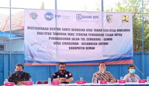 Satreskrim Polres Demak Ikuti Rakor Pembangunan Jalan Tol