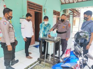 Dukung PPKM Berskala Mikro Satintelkam Lakukan Pengecekan Posko Desa Serangan