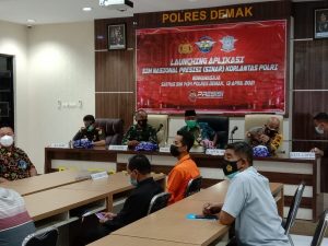 Launching Aplikasi SIM Nasional Presisi di Polres Demak