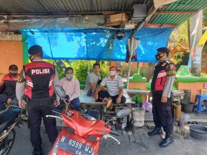 Laksanakan Imbauan Kepada Tukang Ojek Untuk Selalu Patuhi Protokol Kesehatan