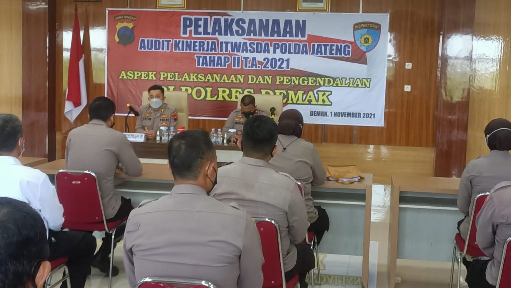 Audit Kinerja Polres Demak Oleh Itwasda Polda Jateng