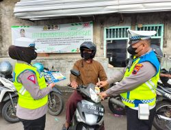 Ops Keselamatan Lalu Lintas Candi 2023, SatLantas Polres Demak Sambangi Pangkalan Ojek Wisata Kadilangu