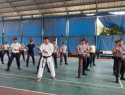 Jelang HUT ke-43 Satpam, Sat Binmas Latih Peragaan Bela Diri 