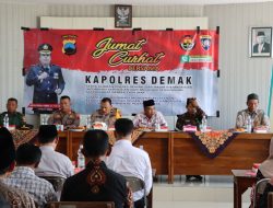 Jum’at Curhat, Kapolres Demak Mengajak Warga Masyarakat Ciptakan Pemilu Damai 2024