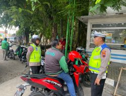 Satlantas Polres Demak Laksanakan Dikmas Lantas Kepada Pengemudi Ojek Online