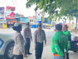 Unit Kamsel Satlantas Polres Demak binluh Dikmas Lantas Kepada Ojek Online