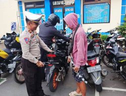 Satlantas Polres Demak Gencarkan Razia Knalpot Brong
