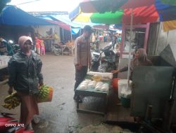 Bhabinkamtibas Sambang ke Pasar Gebang, Cooling System Jaga Kamtibas Jelang Pemilu