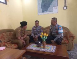 Sambang Kepala Desa, Kanit Binmas Polsek Karanganyar Ajak Jaga Kondusifitas Jelang Pemilu