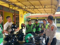 Unit Kamsel Satlantas Polres Demak Binluh Dikmas Lantas Kepada Ojek Online