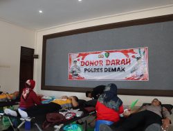 Polres Demak Gelar Donor Darah